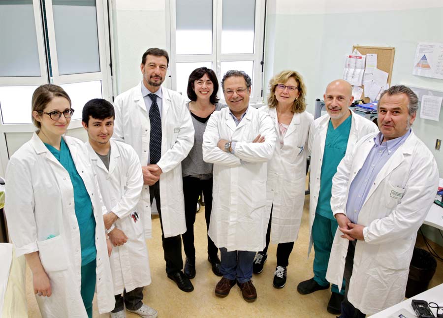 Il team di professionisti dell'Ospedale Bellaria e del Policlinico Sant'Orsola