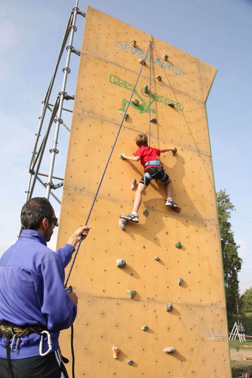 La parete per l'arrampicata
