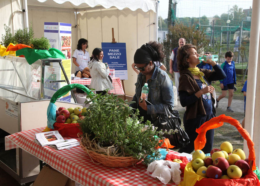Un angolo del Villaggio del benessere e del divertimento dedicato all'alimentazione