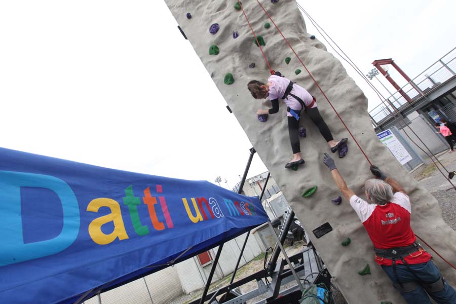 La parete da arrampicata