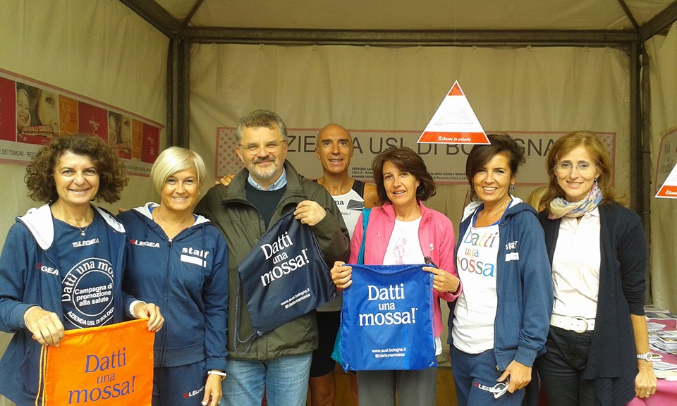 Il Dott.Fioritti , la Dott.ssa Farruggia e la collega Bazzani allo stand 