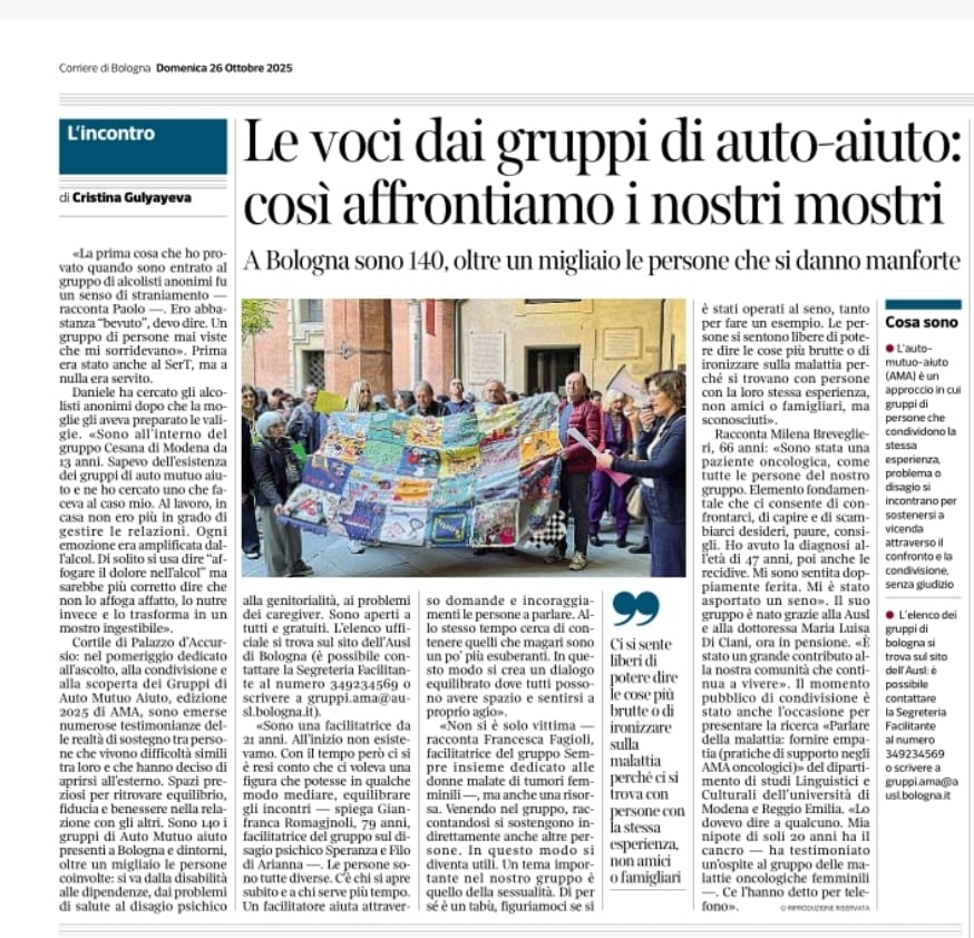 L'articolo del Corriere di Bologna