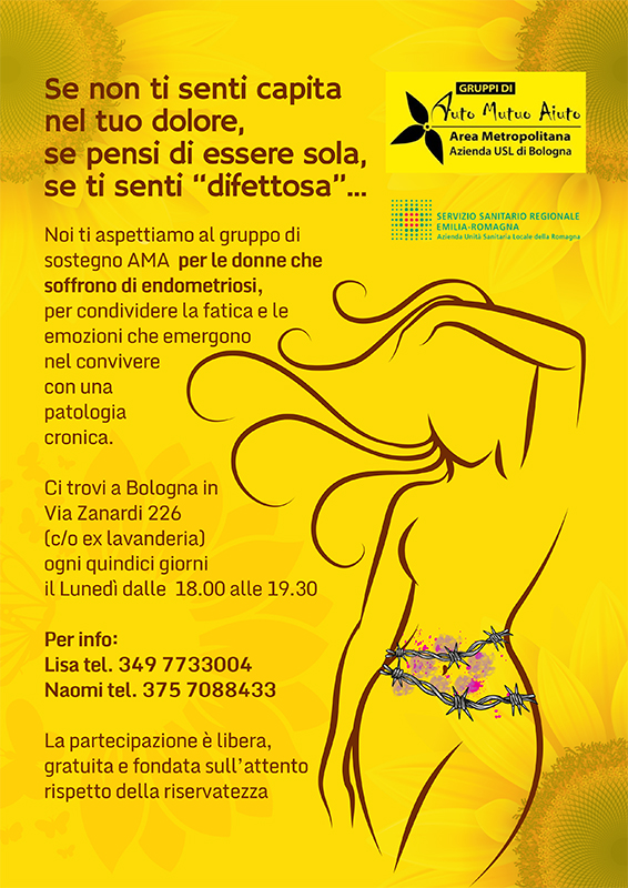 Endomabili - Un gruppo di sostegno AMA per le donne che soffrono di endometriosi Endomabili - Un gruppo di sostegno AMA per le donne che soffrono di endometriosi