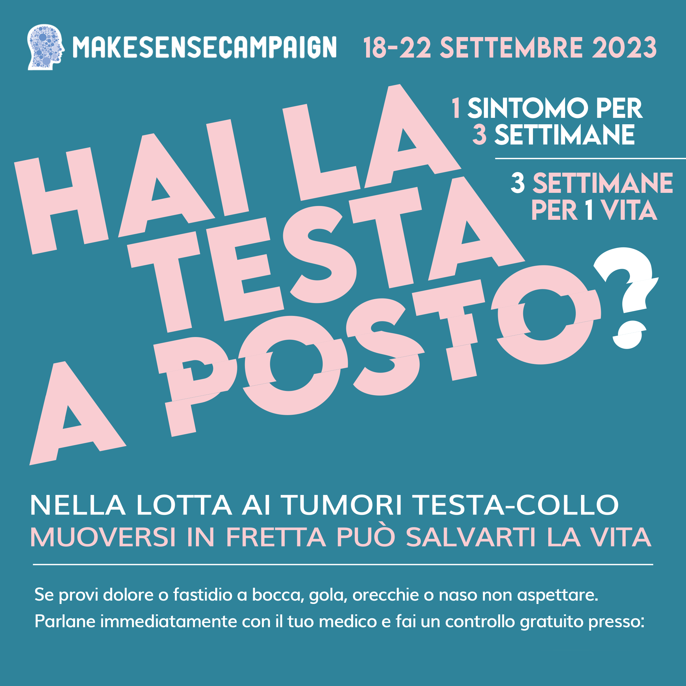 Hai la testa a posto?