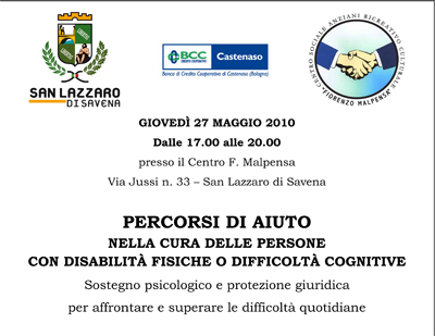 PERCORSI DI AIUTO NELLA CURA DELLE PERSONE CON DISABILITÀ FISICHE O DIFFICOLTÀ COGNITIVE