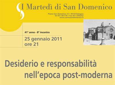 Incontro sul tema "Desiderio e responsabilità nell'epoca post-moderna" 