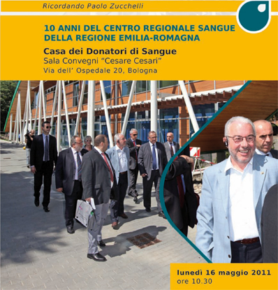 Dieci anni del Centro Regionale Sangue della Regione Emilia-Romagna