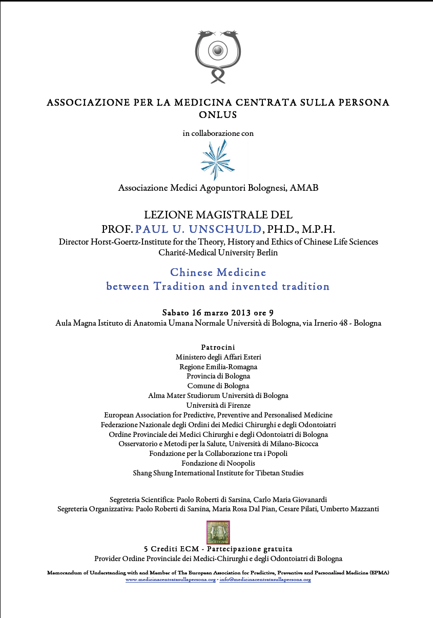 Chinese Medicine between Tradition and invented tradition