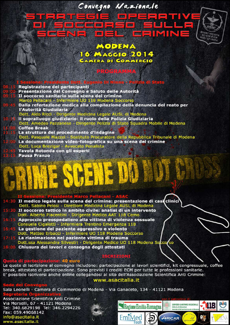 Strategie operative di soccorso sulla scena del crimine 