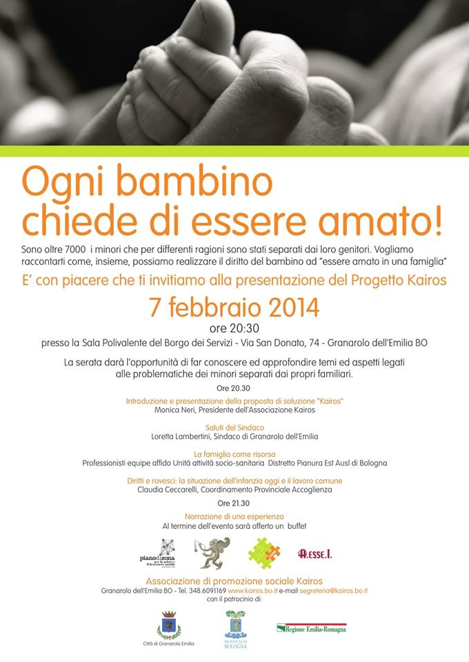 Ogni bambino chiede di essere amato!