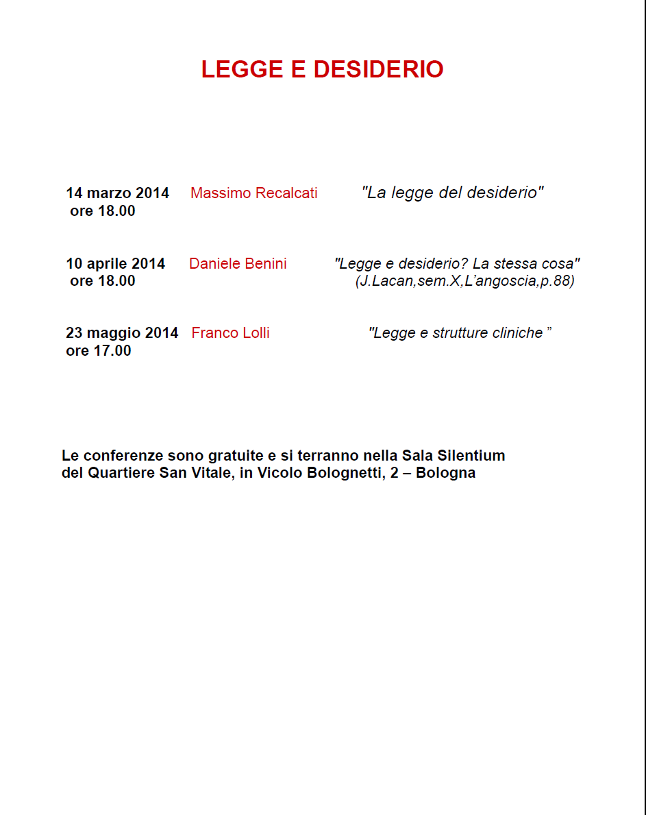 Legge e desiderio 