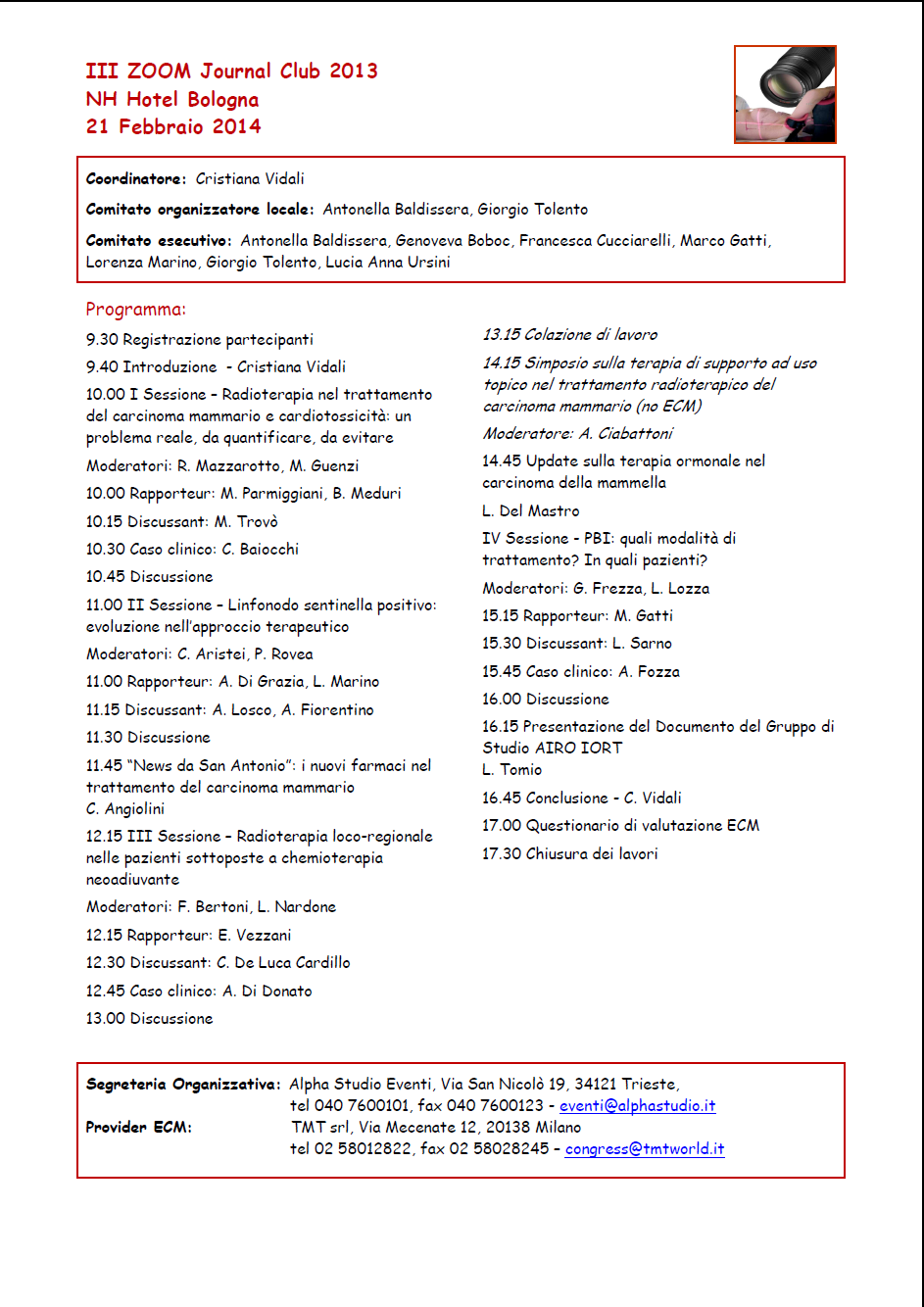 III Zoom Journal Club 2013