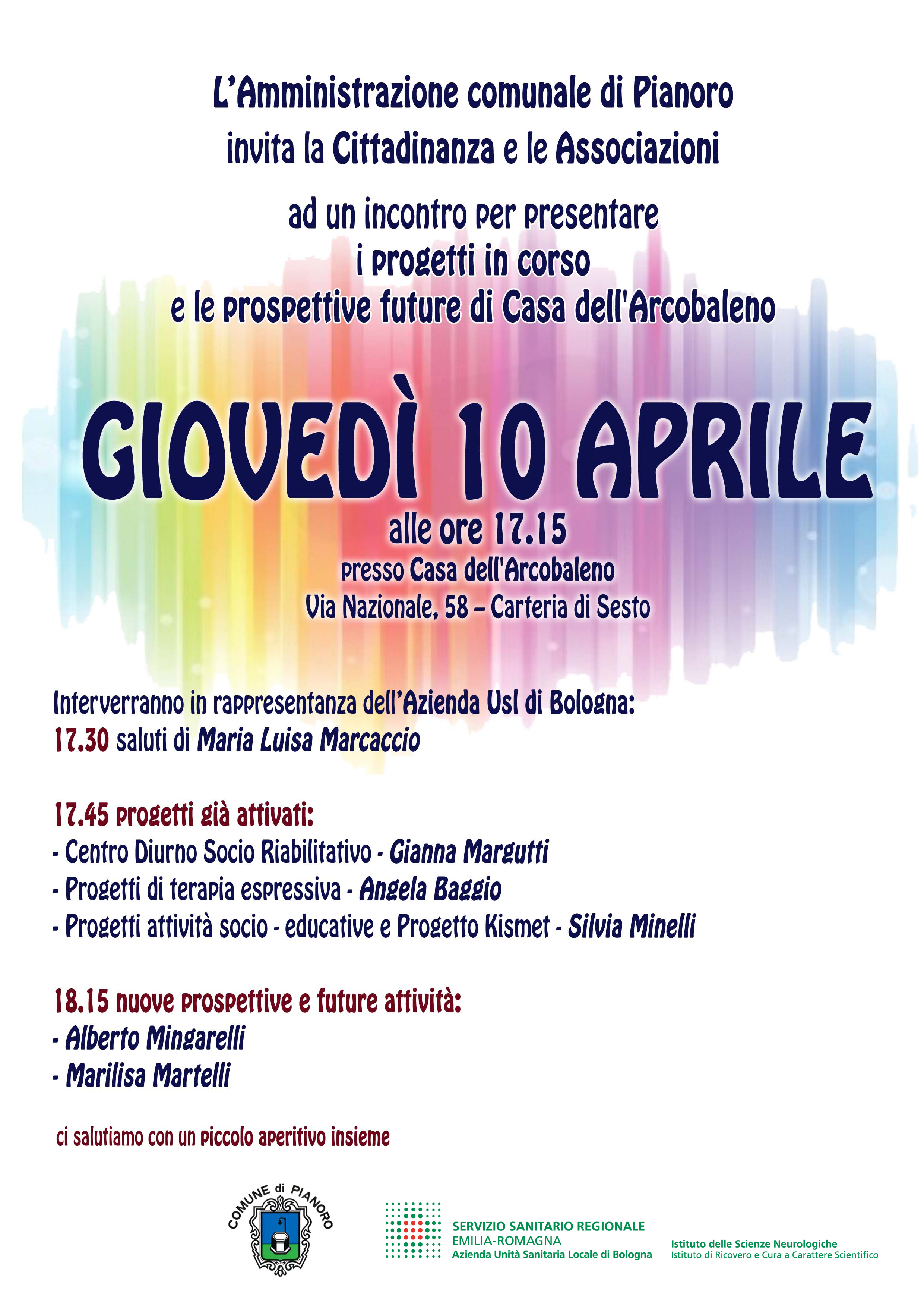 Incontro di presentazione dei progetti in corso e delle prospettive future di Casa dell'Arcobaleno