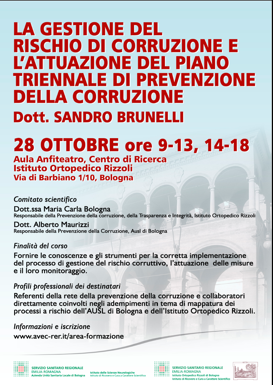 La gestione del rischio di corruzione e l'attuazione del piano triennale di prevenzione della corruzione 