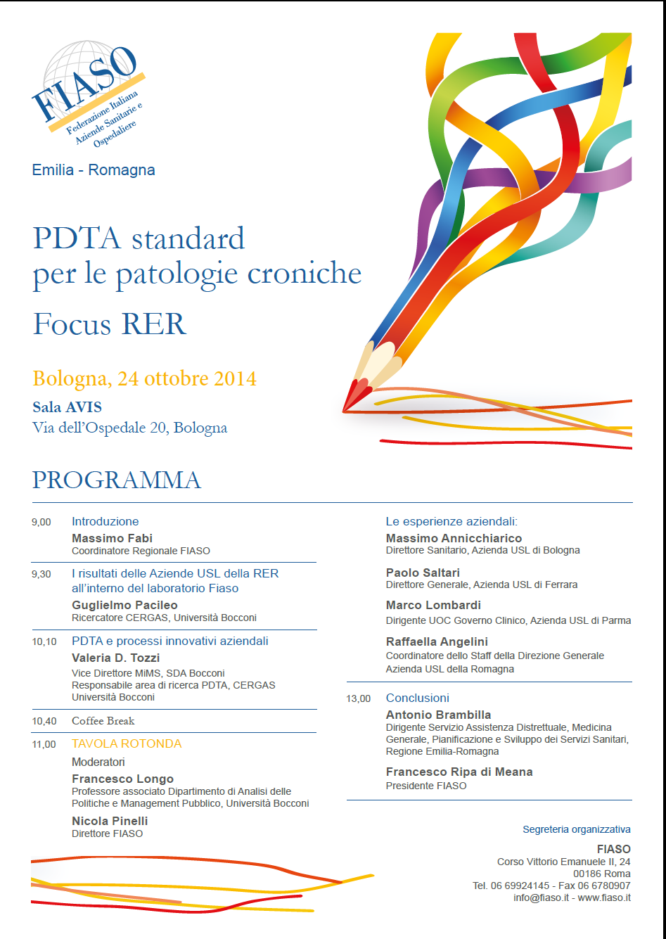 PDTA standard per le patologie Croniche