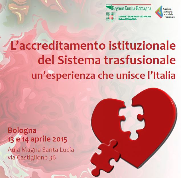 L'accreditamento istituzionale del Sistema trasfusionale