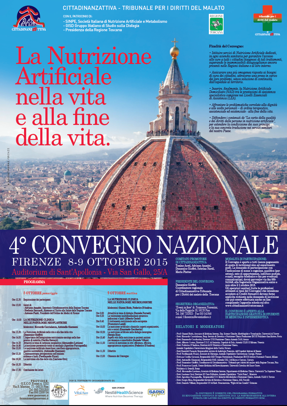 La Nutrizione Artificiale nella vita e alla fine della vita