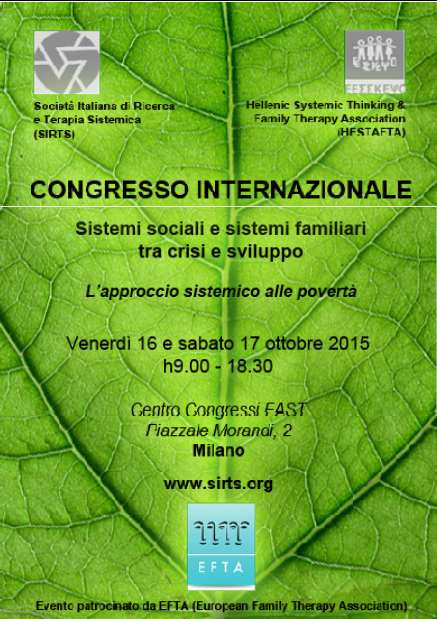 Sistemi sociali e sistemi familiari tra crisi e sviluppo. L'approccio sistemico alle povertà