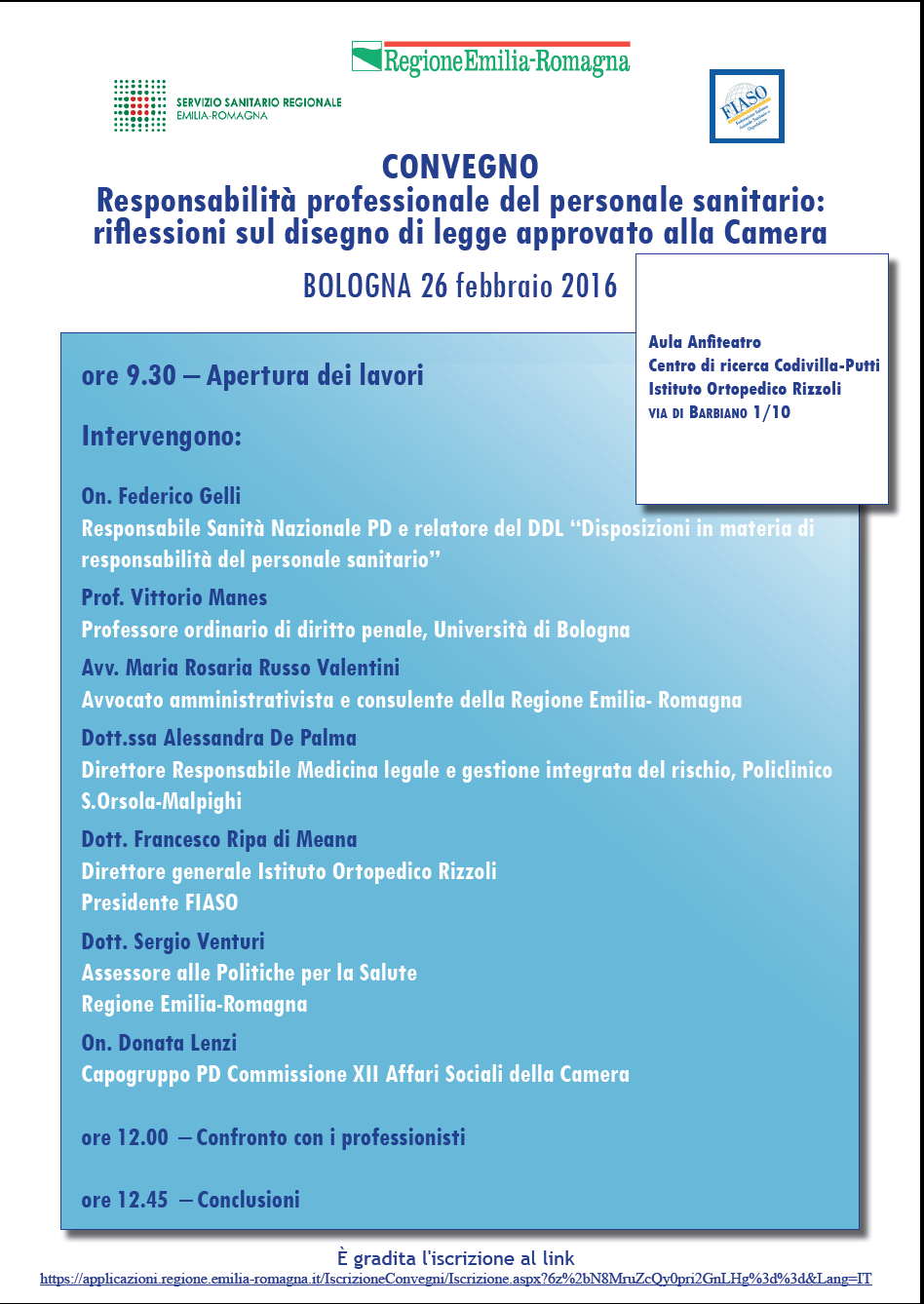 Responsabilità professionale del personale sanitario: riflessioni sul disegno di legge approvato alla Camera