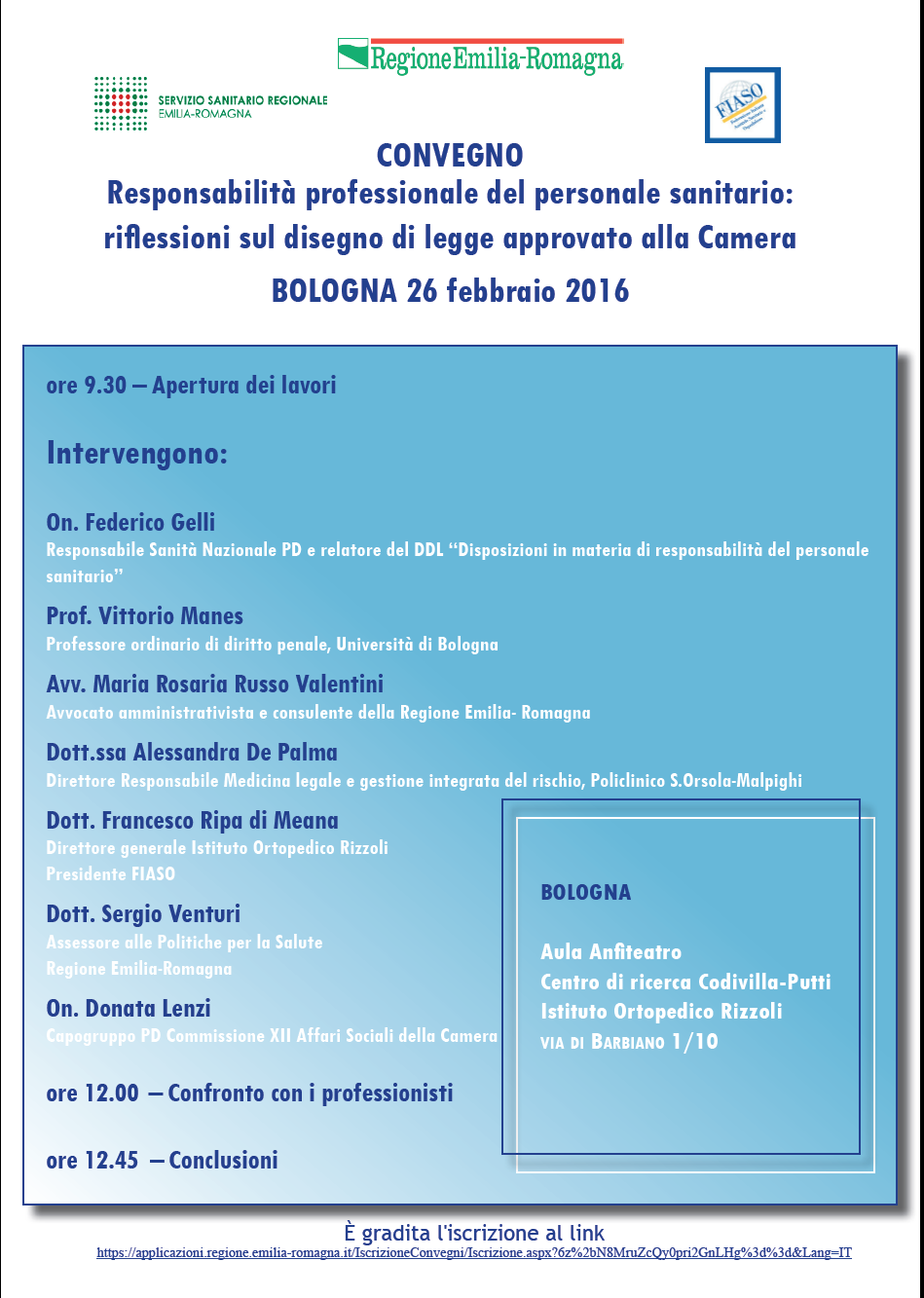 Responsabilità professionale del personale sanitario: riflessioni sul disegno di legge approvato alla Camera