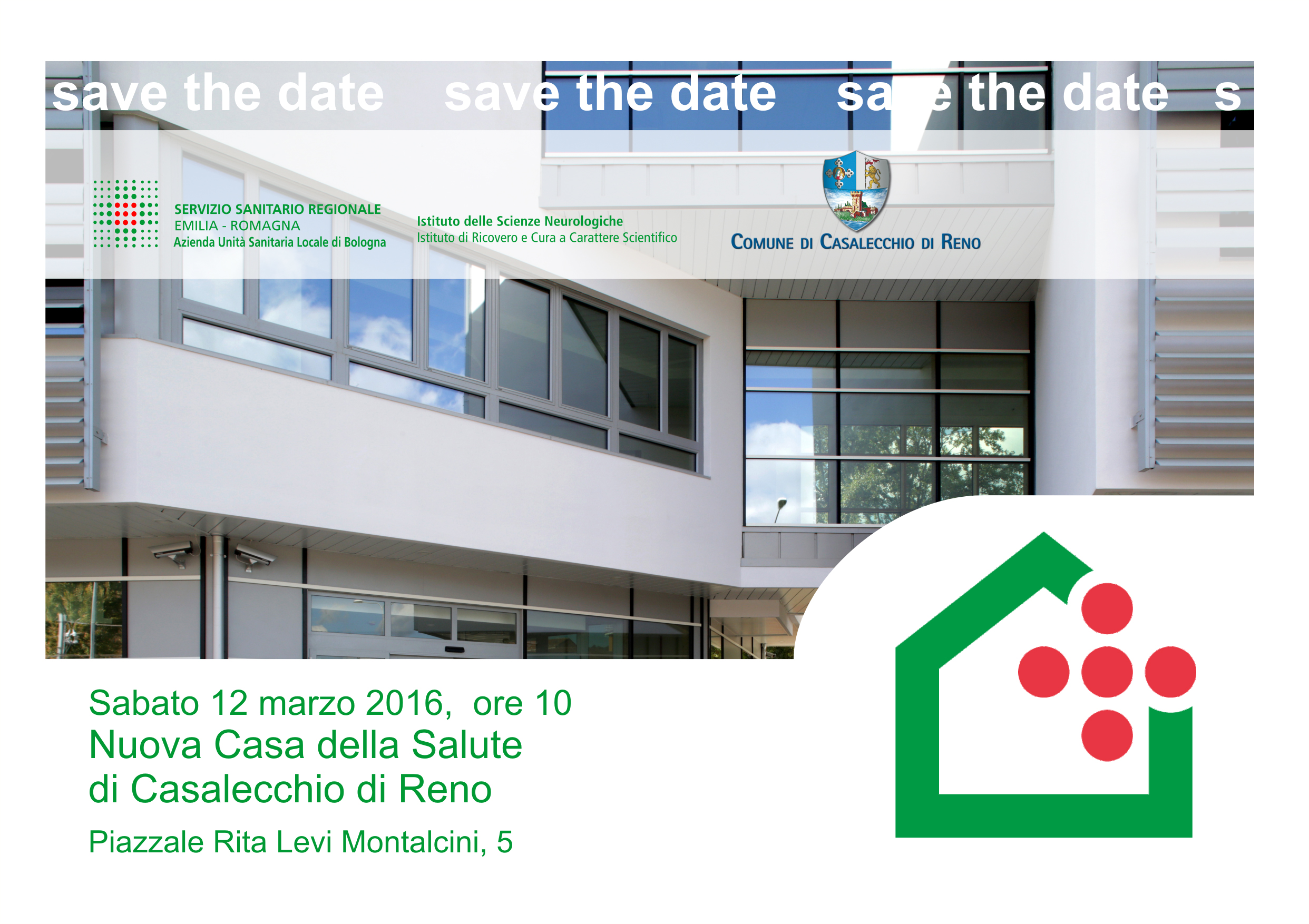 Inaugurazione della Nuova Casa della Salute di Casalecchio di Reno