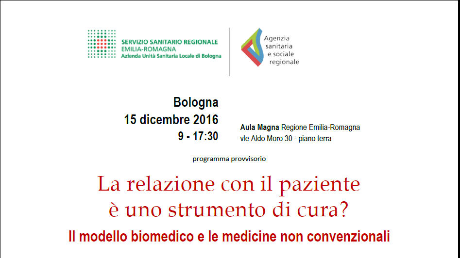 La relazione con il paziente è uno strumento di cura? 