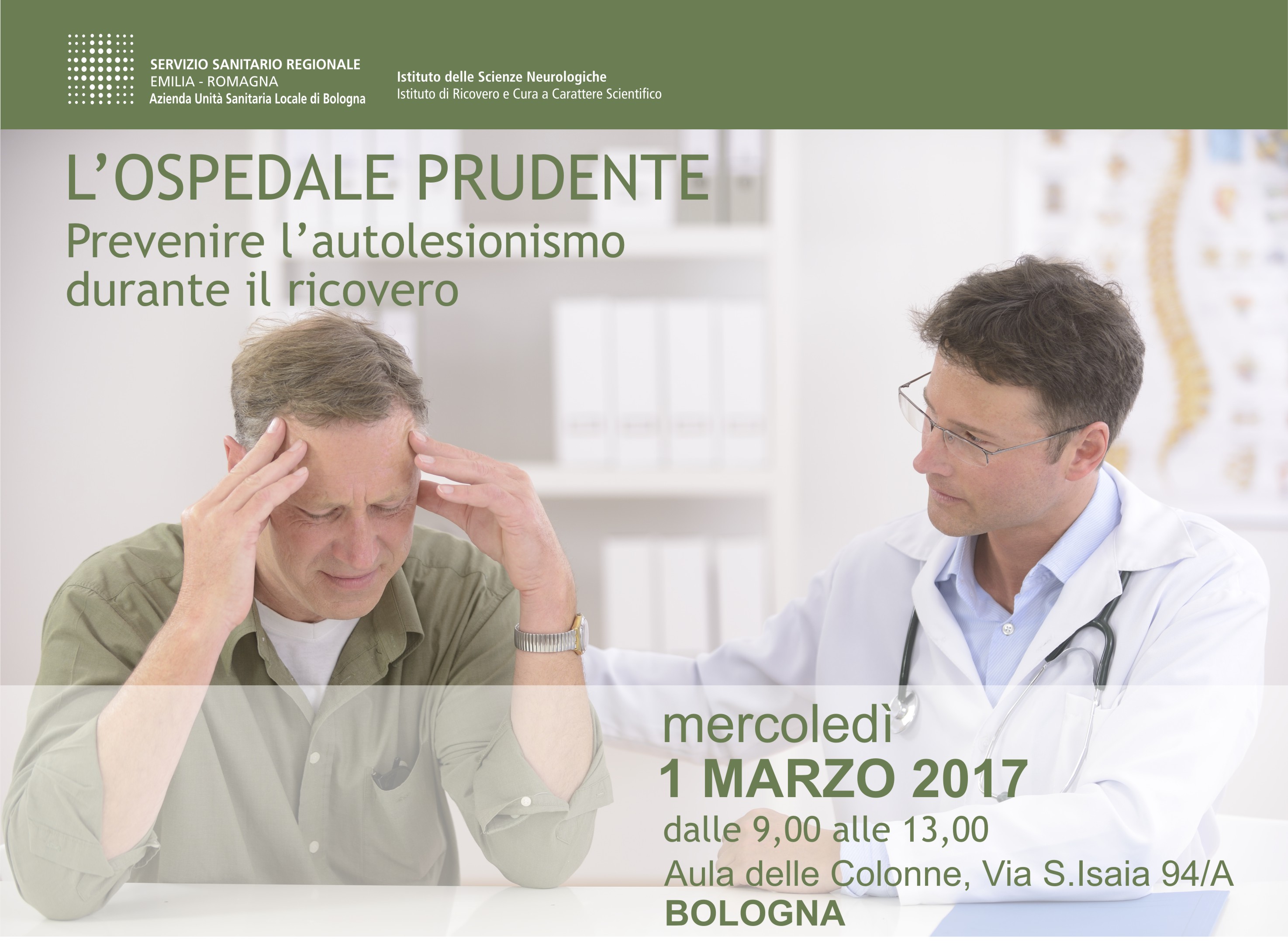 L'ospedale prudente, prevenire l’autolesionismo durante il ricovero
