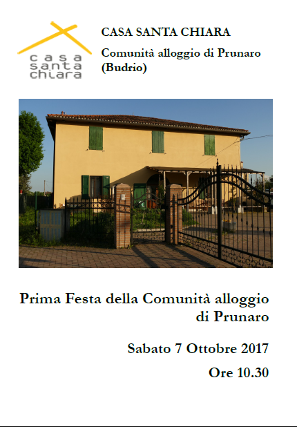 Casa Santa Chiara - Prima Festa della Comunità alloggio  di Prunaro