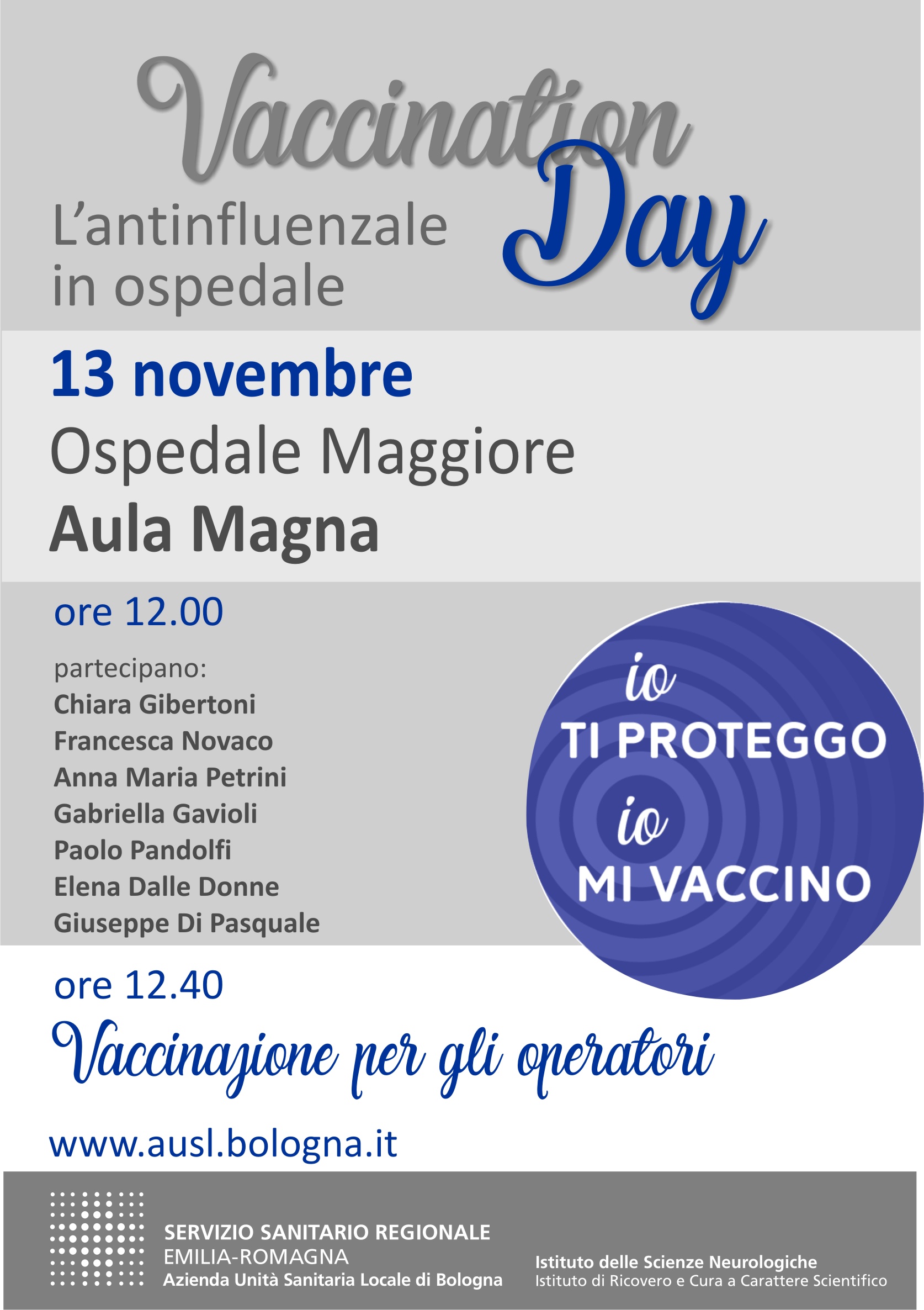 Vaccination Day - L'antinfluenzale in ospedale 