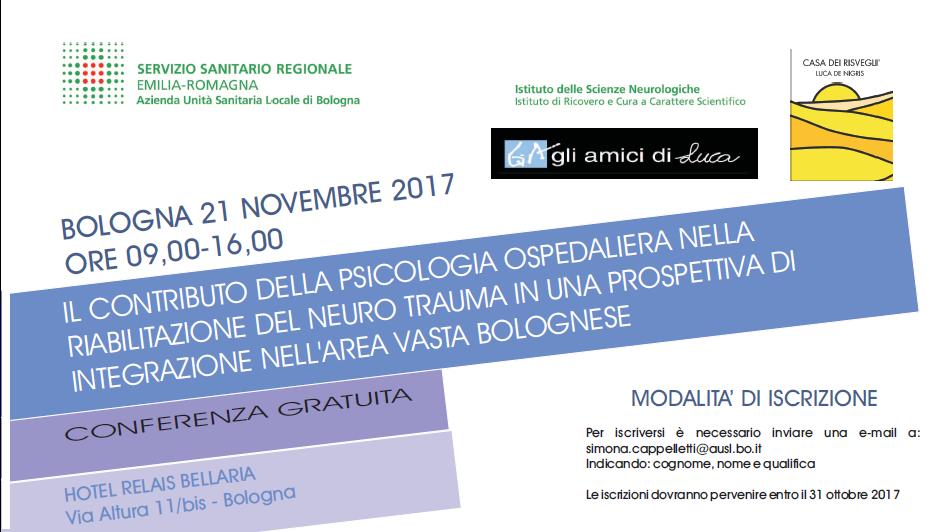Il contributo della psicologia ospedaliera nella riabilitazione del neuro trauma in una prospettiva di integrazione nell'area vasta bolognese