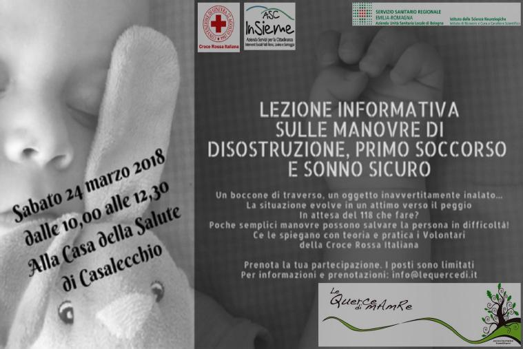 Lezione informativa sulle manovre di disostruzione, primo soccorso e sonno sicuro 