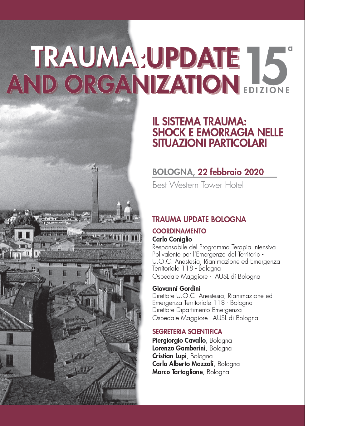Trauma: Update and Organization - 15^ edizione