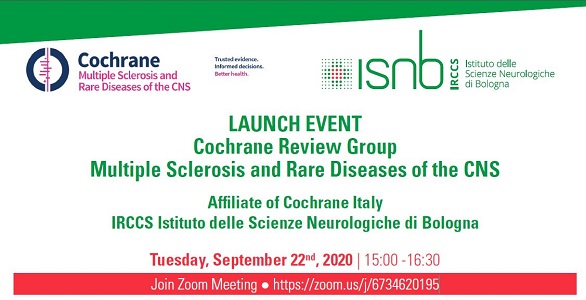 Launch event of Cochrane Review Group Multiple Sclerosis and Rare Diseases of the CNS