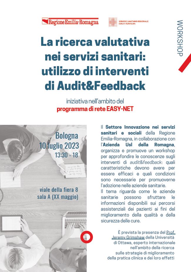 La ricerca valutativa nei servizi sanitari: utilizzo di interventi di Audit e Feedback
