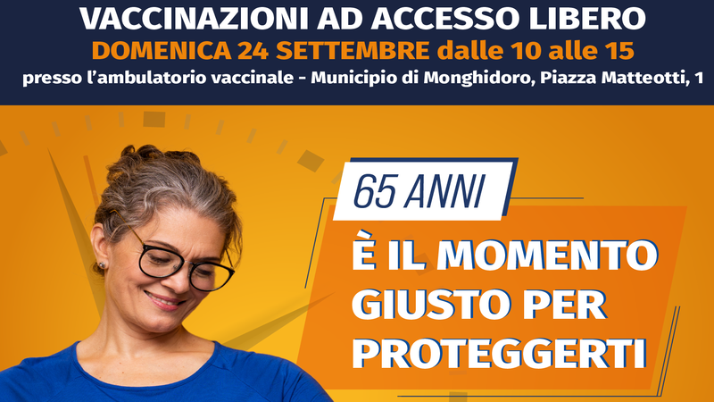 Vaccinazioni per 65enni a Monghidoro