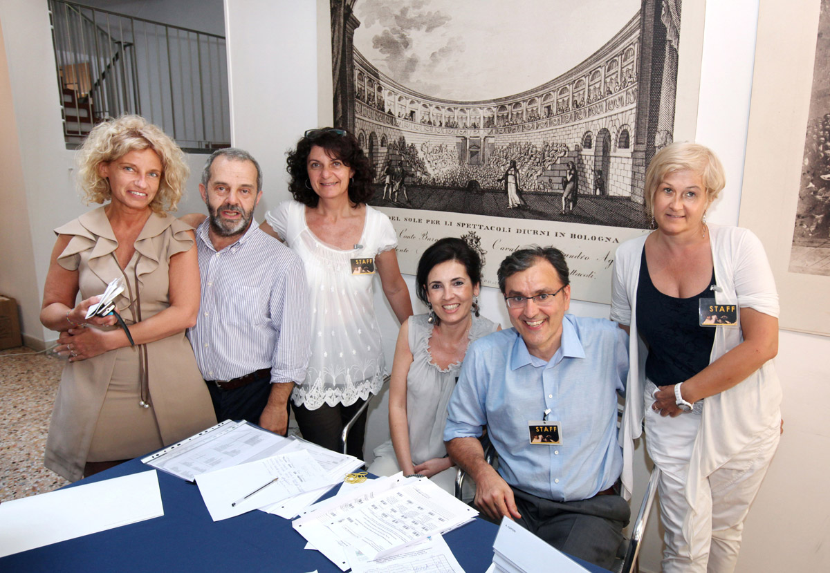 Lo staff aziendale all'accoglienza