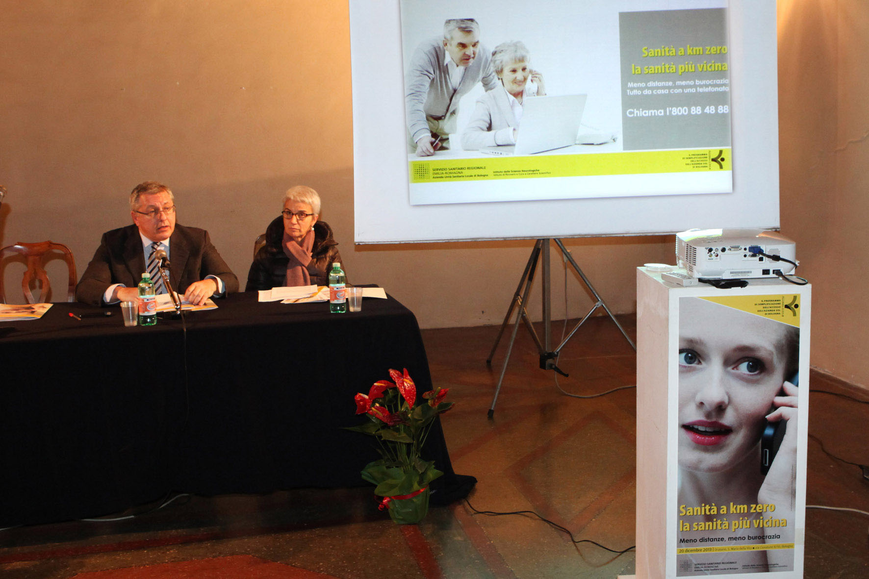 La presentazione, con Luca Baldino e Beatrice Draghetti