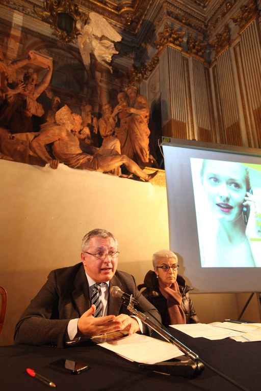 Un momento della conferenza stampa