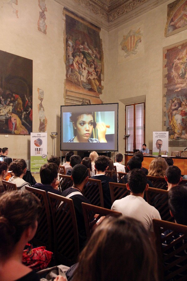 La proiezione del video vincitore