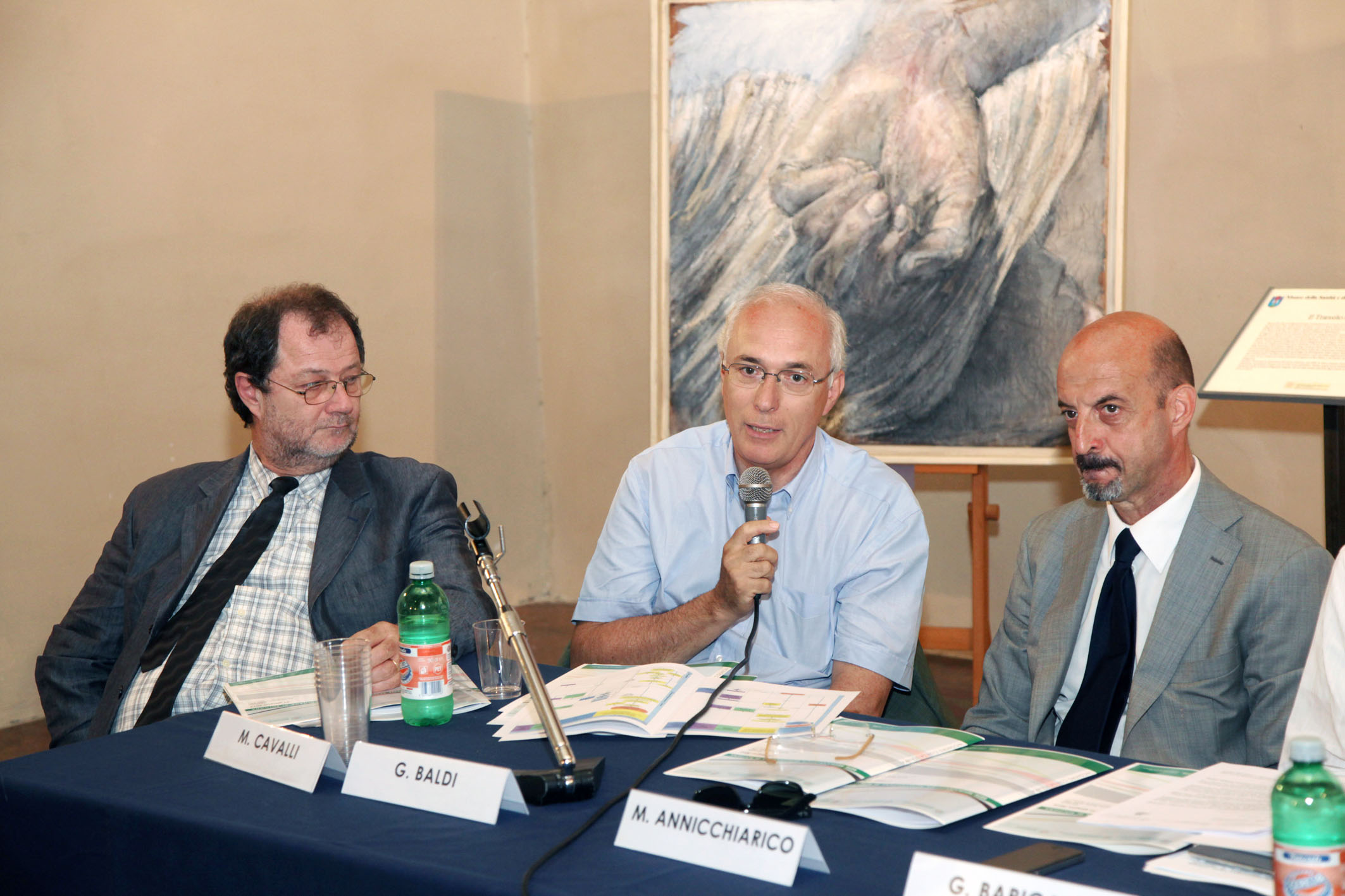 Mario Cavalli, Giovanni Baldi e Massimo Annicchiarico