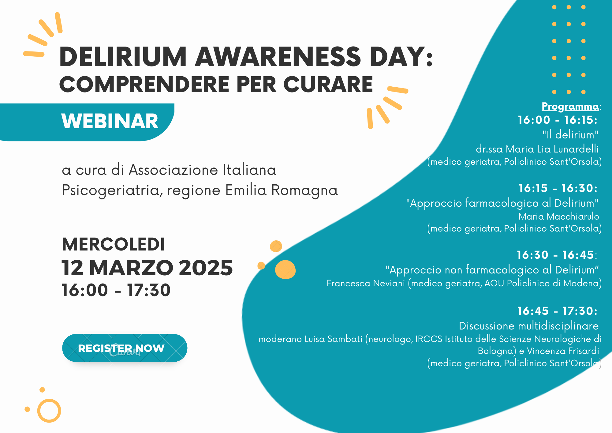 Delirium Awarness Day - Comprendere per curare