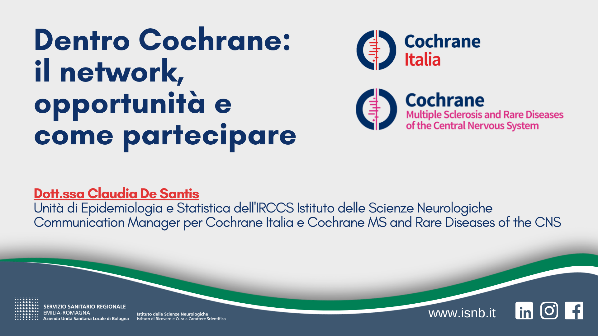 Dentro Cochrane: il network, opportunità e come partecipare