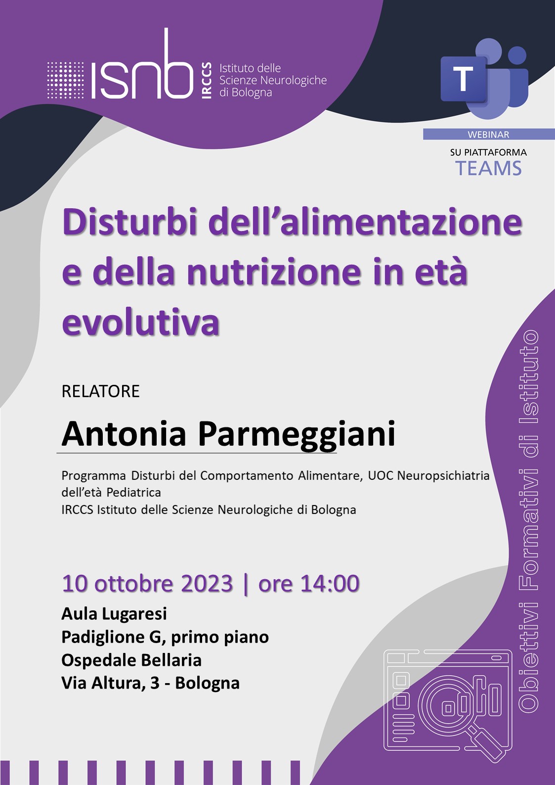 Disturbi della nutrizione e dell'alimentazione in età evolutiva