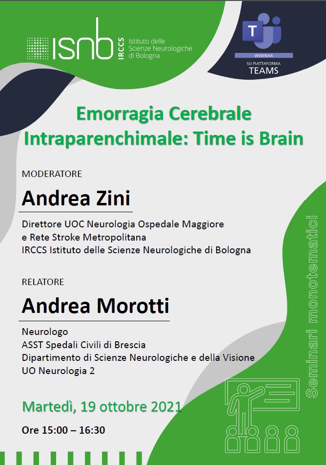 Emorragia Cerebrale  Intraparenchimale: Time is Brain