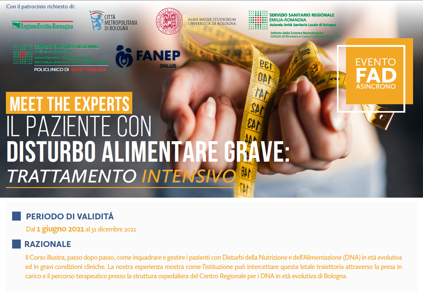 Il paziente con disturbo alimentare grave: trattamento intensivo