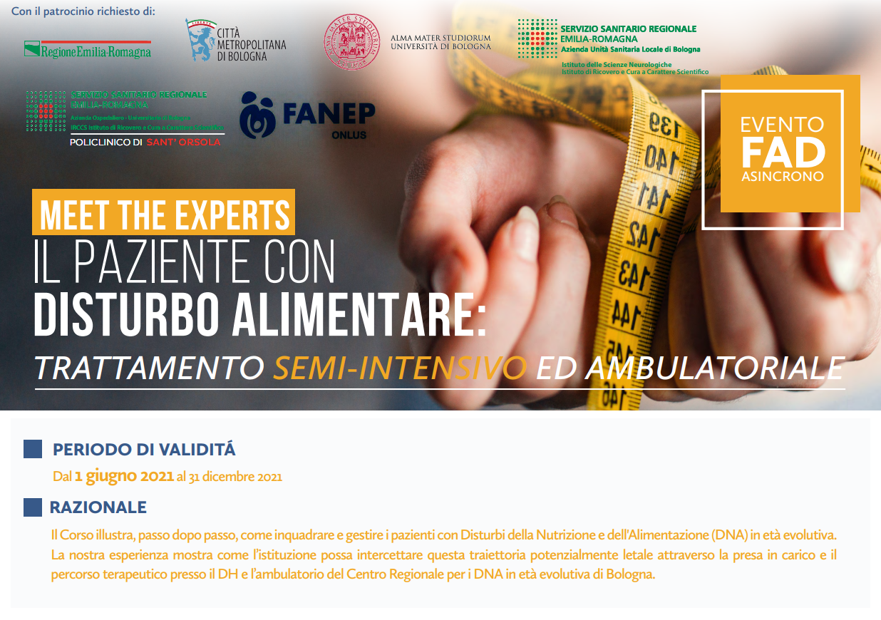 Il paziente con disturbo alimentare grave: trattamento semi-intensivo e ambulatoriale