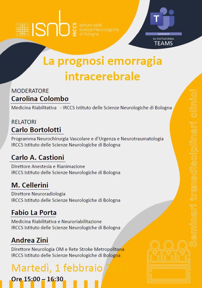 Prognosi Emorragia intracerebrale
