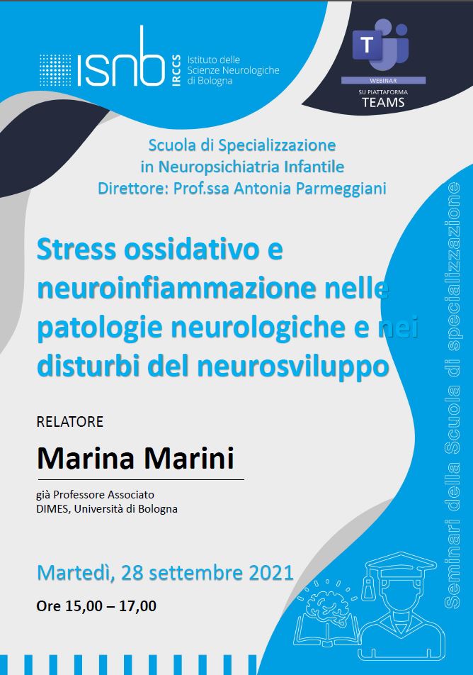 Stress ossidativo e neuroinfiammazione nelle patologie neurologiche e nei disturbi del neurosviluppo
