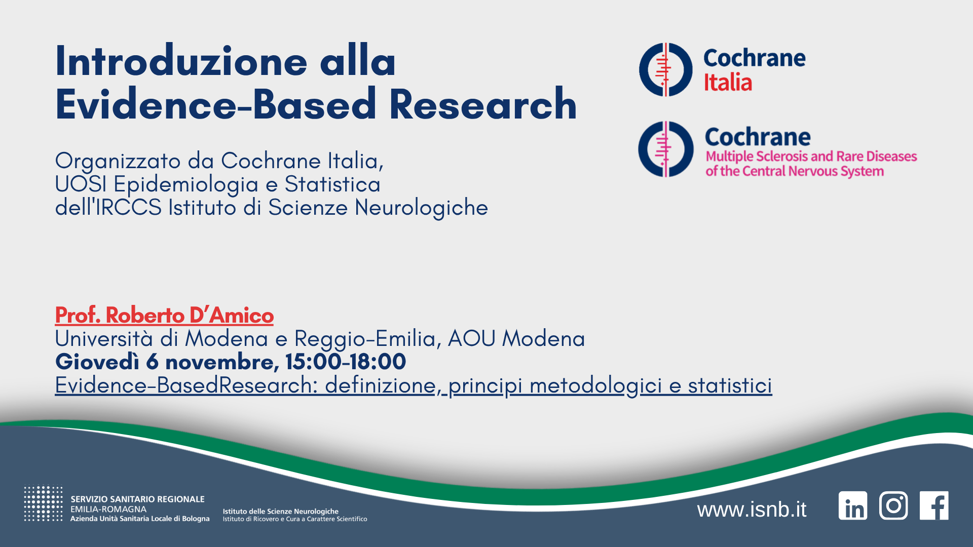 Evidence-Based Research: definizione, principi metodologici e statistici