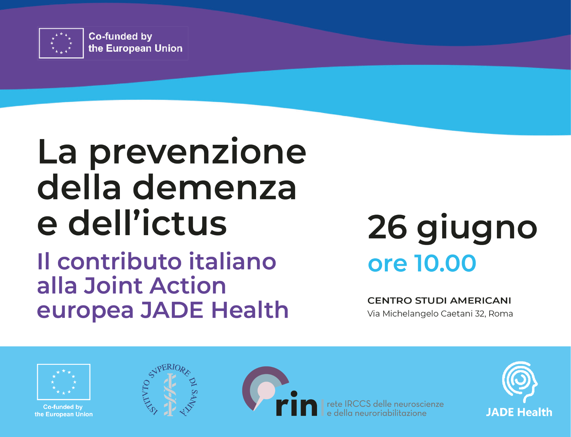 La prevenzione della demenza e dell’ictus - Il contributo italiano alla Joint Action europea JADE Health